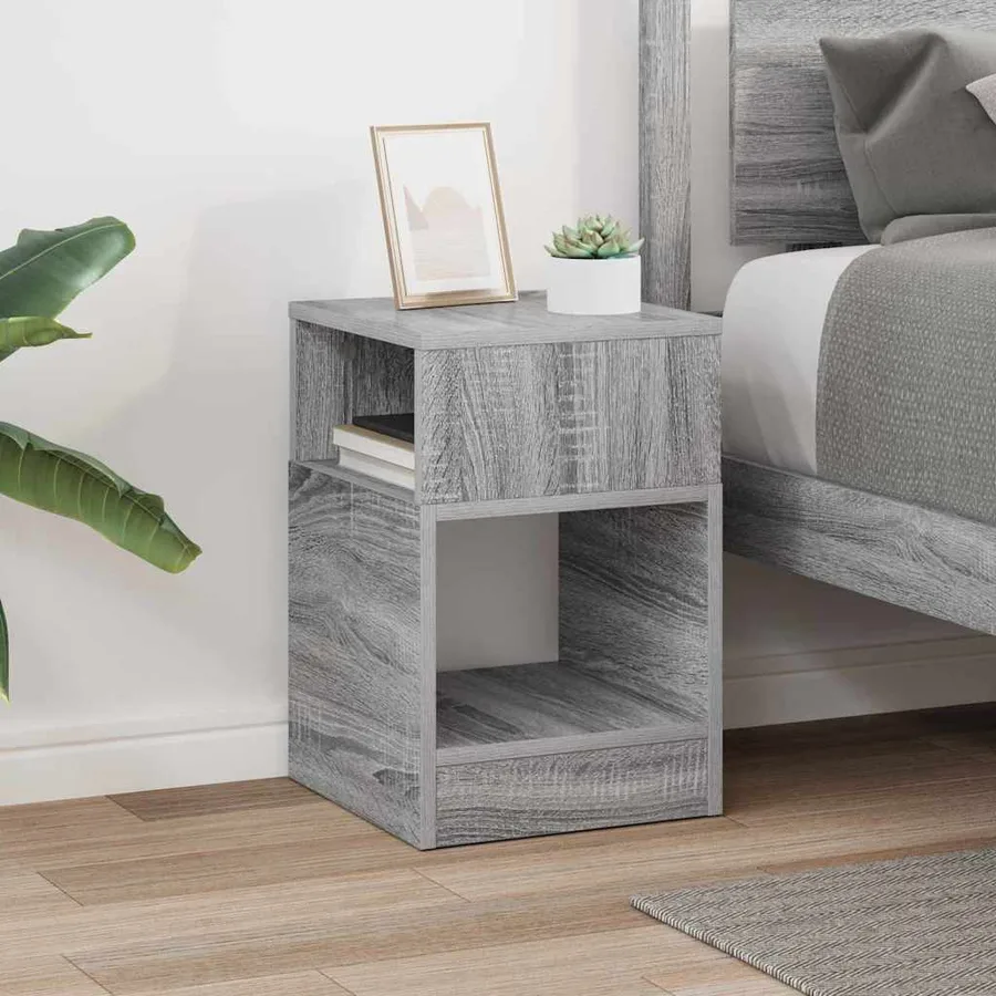 Table d'appoint Gris Sonoma 30,5 x 30 x 45 cm Bois d'ingénierie - 4