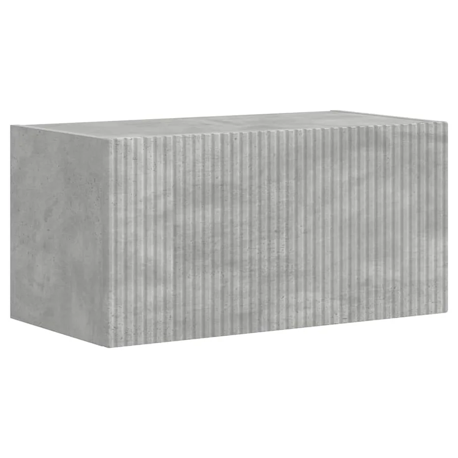 Meuble TV mural Béton 60 x 31 x 29,5 cm Bois d'ingénierie - 2