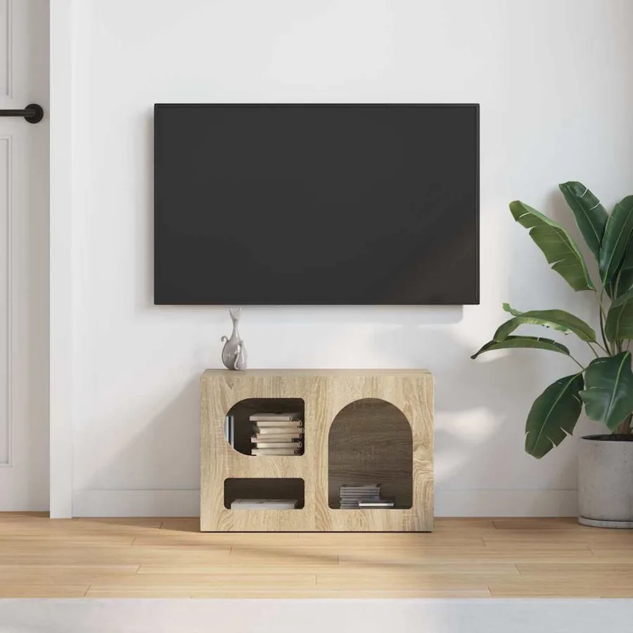 Meuble TV ELST 60 x 35 x 40 cm Chêne Sonoma Bois d'ingénierie - 4