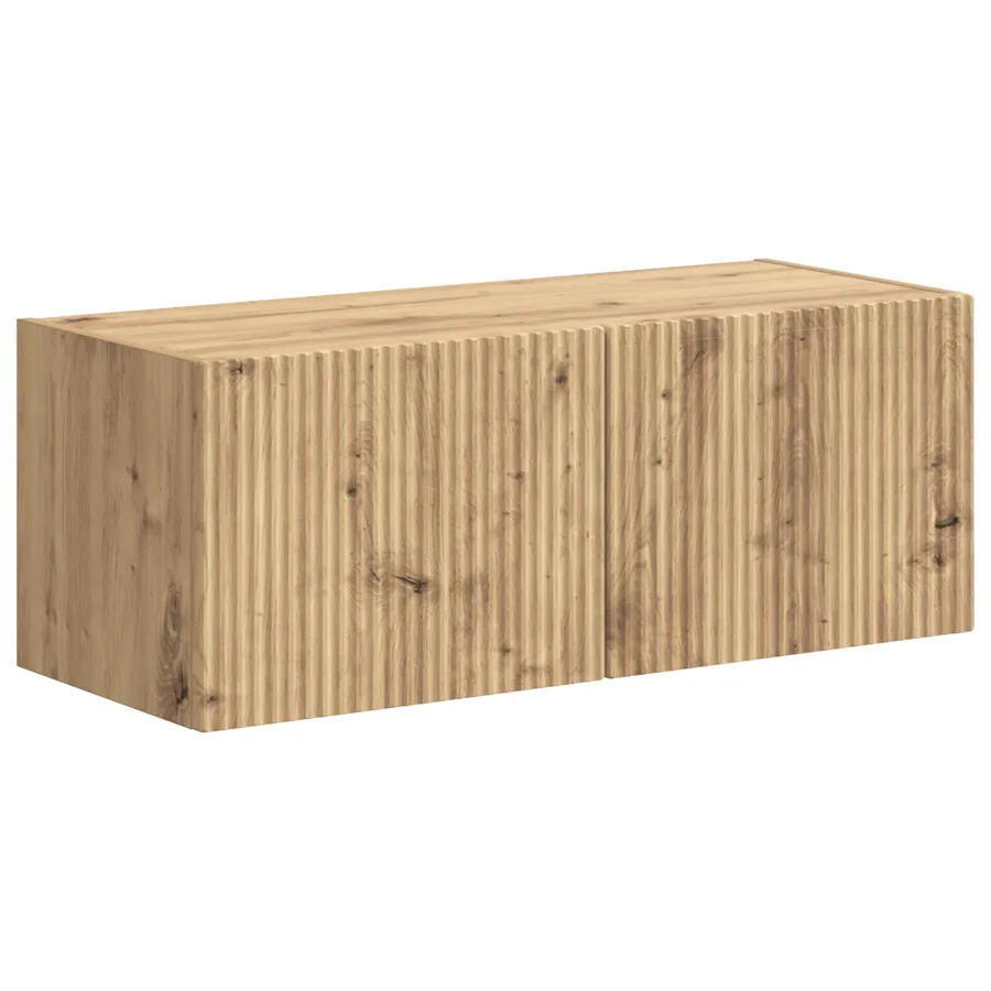 Ensemble meuble TV 4 pcs Chêne artisanal Bois d'ingénierie - 5