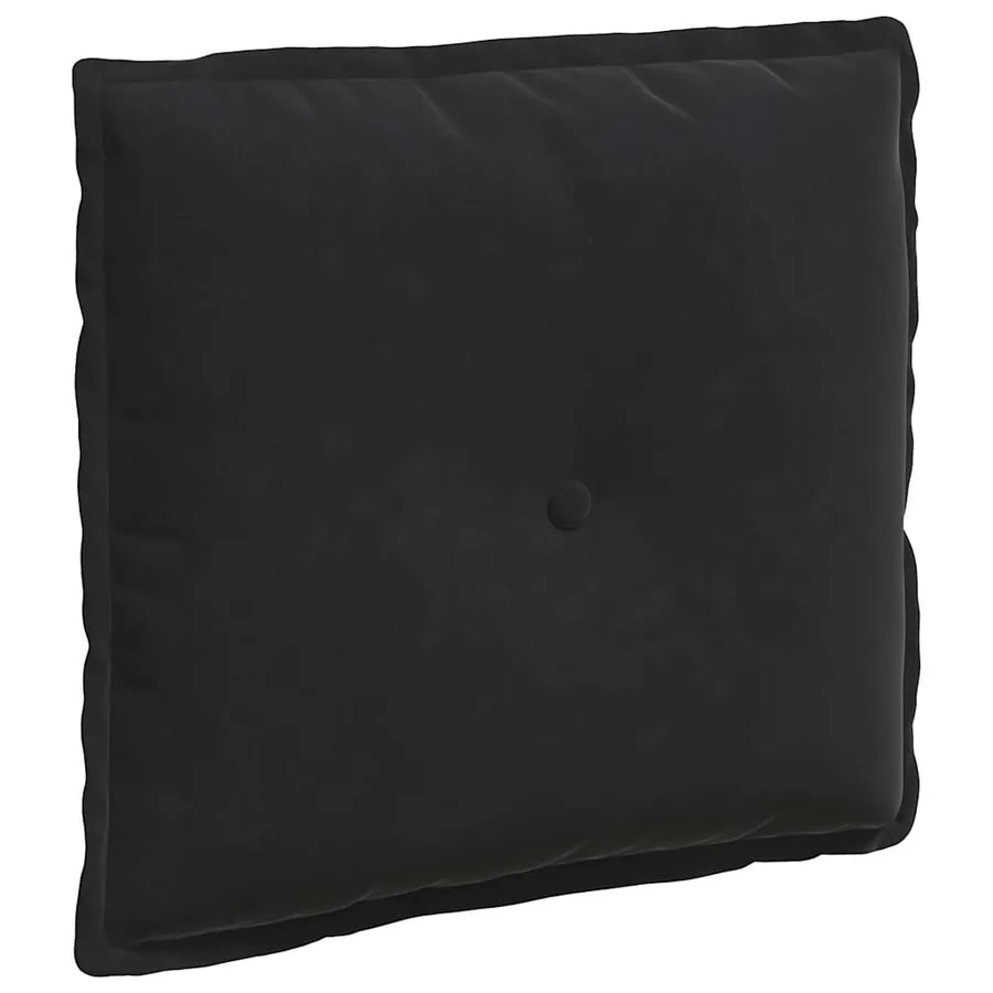 Coussin de Dos Noir 50 x 45 cm Tissu en velours côtelé - 2