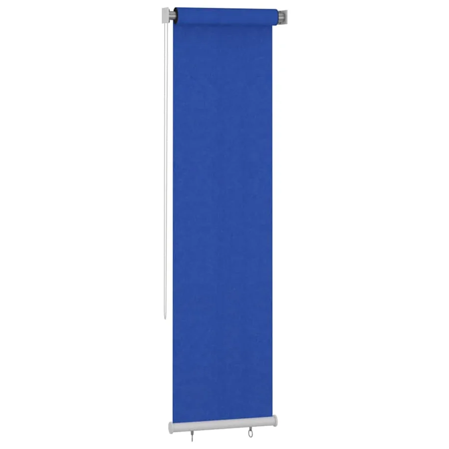 Store roulant d'extérieur 65 (l) x 230 (H) cm HDPE bleu - 2