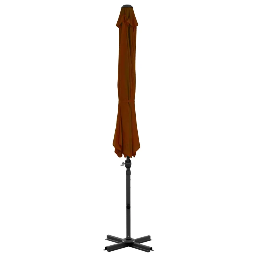 Parasol de jardin en porte-à-faux avec mât en aluminium - 4