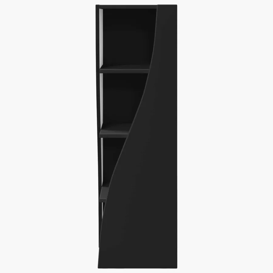 Meuble d'angle Noir 32x32x102cm Bois d'ingénierie - 6