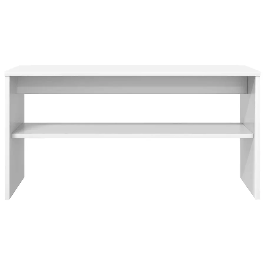 Meuble TV Blanc 80 x 30 x 40 cm Bois d'ingénierie - 5