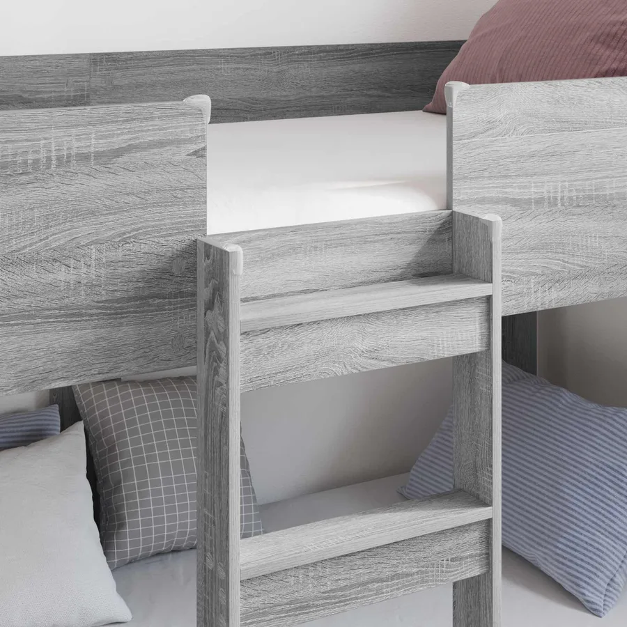 Lit Superposé pour Enfants Gris Sonoma 100 x 200 cm - 3