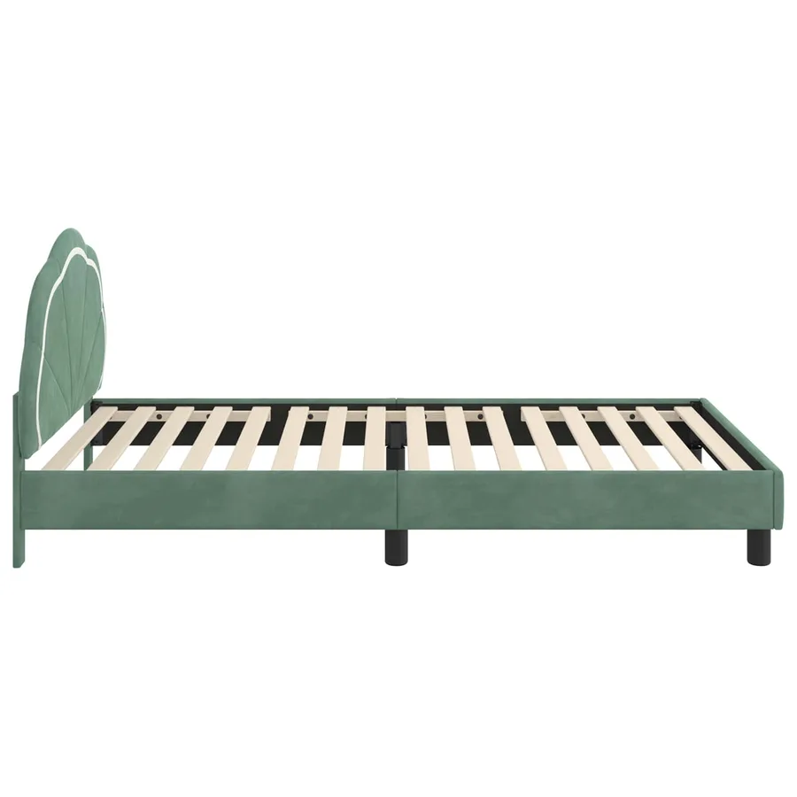 Cadre de lit pour enfants avec tête de lit Vert Mer 80 x 200 cm - 6