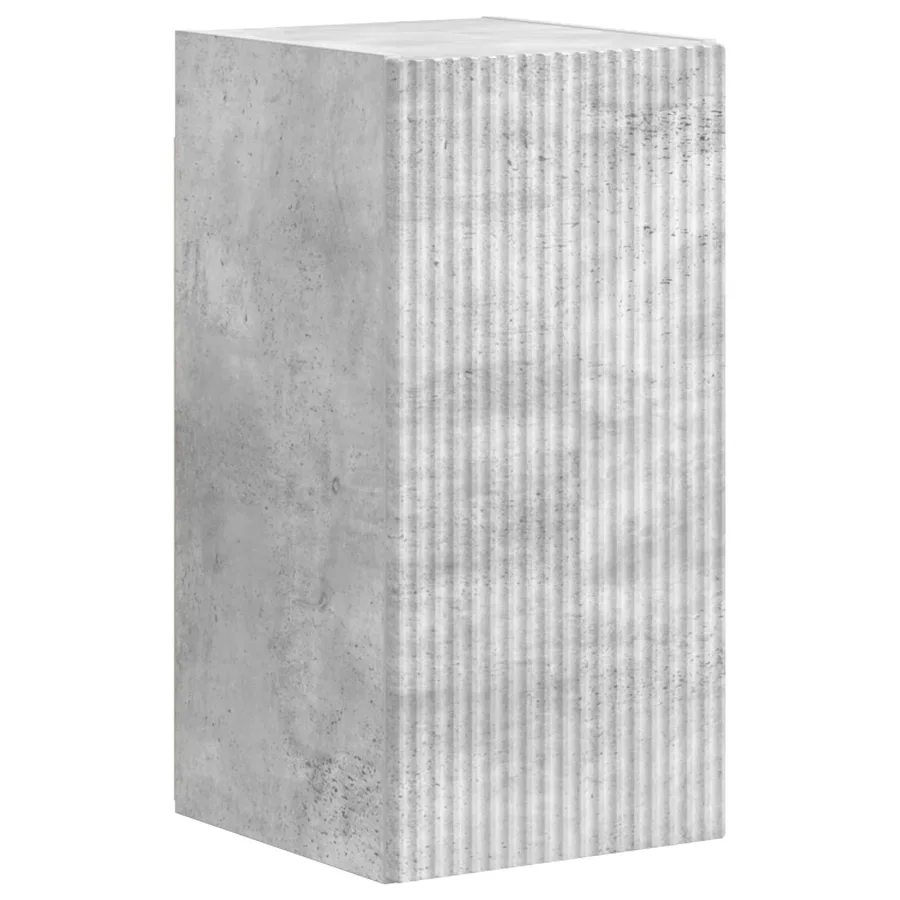 Ensemble meuble TV 4 pcs Gris béton Bois d'ingénierie - 7