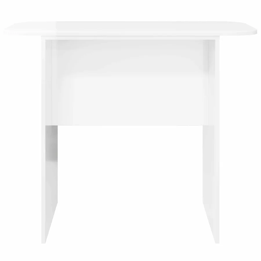 Table console Blanc brillant 93 x 40 x 75 cm Bois d'ingénierie - 5