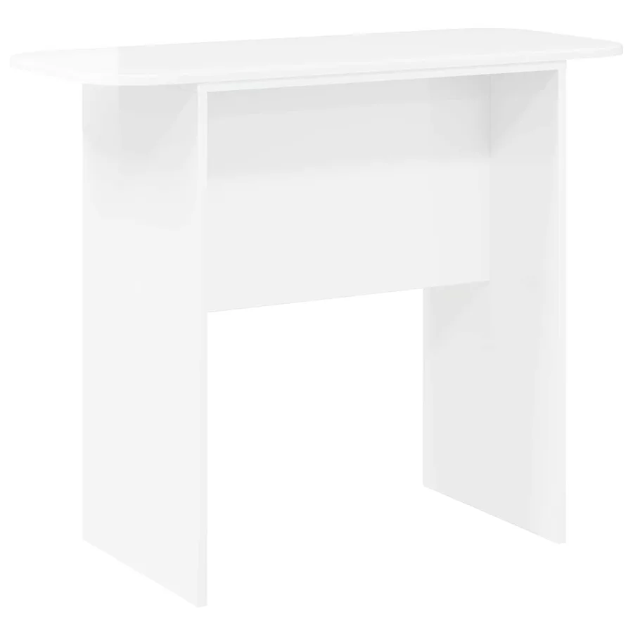 Table console Blanc brillant 93 x 40 x 75 cm Bois d'ingénierie - 7