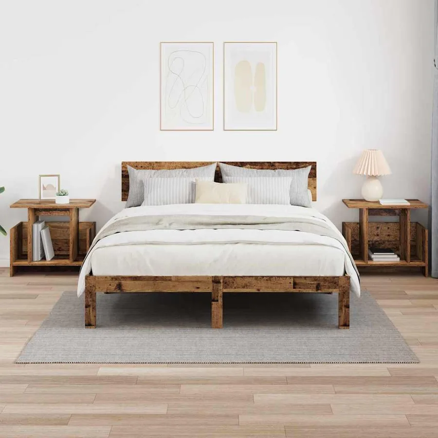 Meuble TV 2 pcs Bois ancien 50 x 35 x 45 cm Bois d'ingénierie - 4