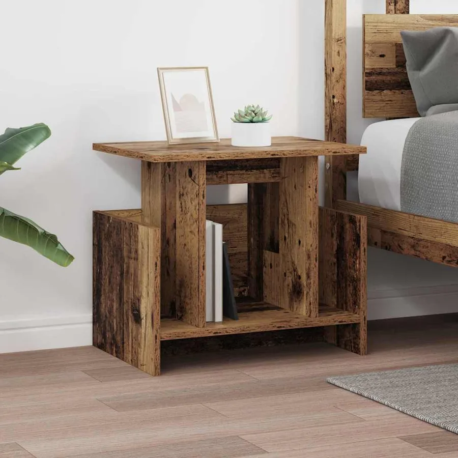 Meuble TV 2 pcs Bois ancien 50 x 35 x 45 cm Bois d'ingénierie - 5