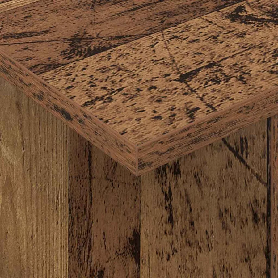 Meuble TV 2 pcs Bois ancien 50 x 35 x 45 cm Bois d'ingénierie - 8