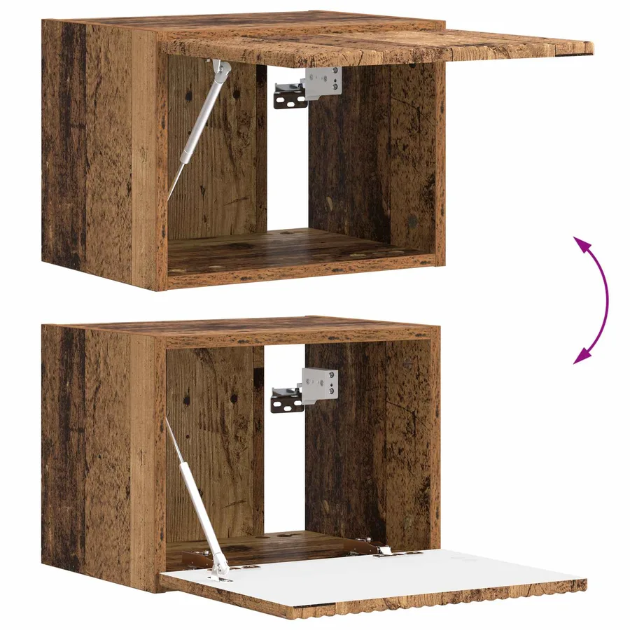 Ensemble meuble TV 5 pcs Bois ancien Bois d'ingénierie - 15