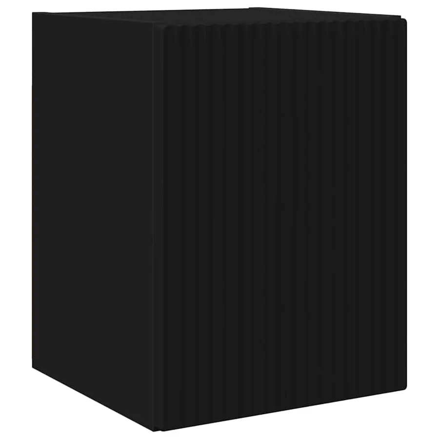 Meuble TV mural Noir 30 x 31 x 40 cm Bois d'ingénierie - 2