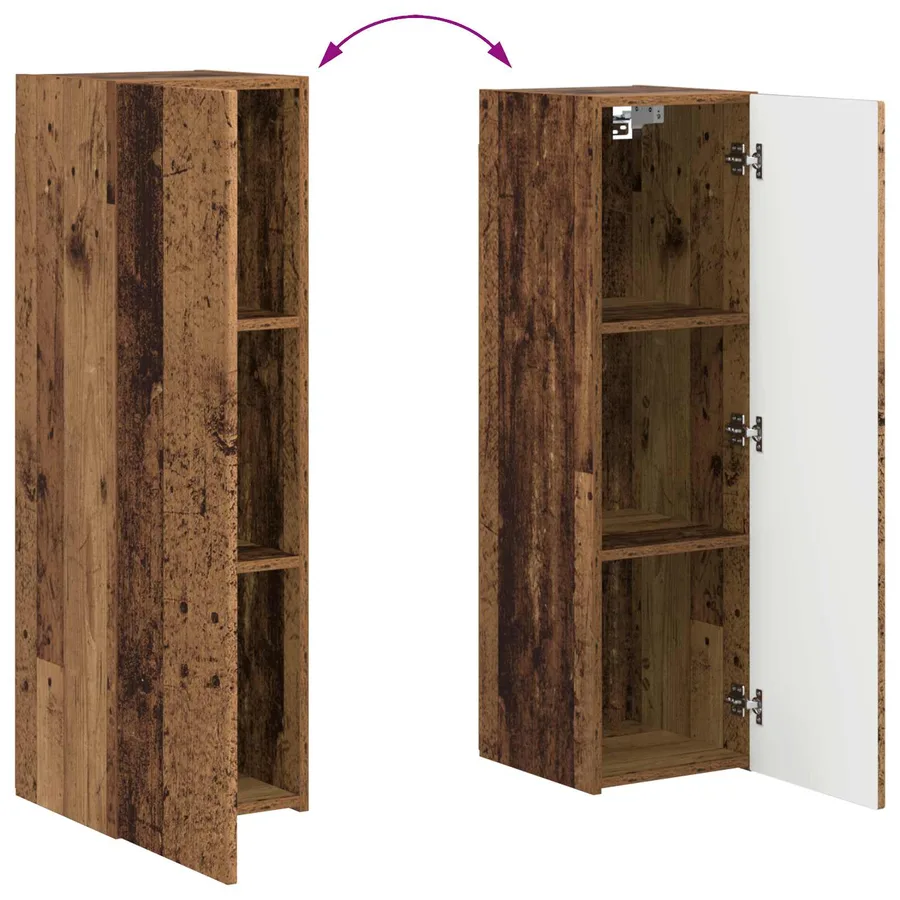 Ensemble meuble TV 4 pcs Bois ancien Bois d'ingénierie - 13