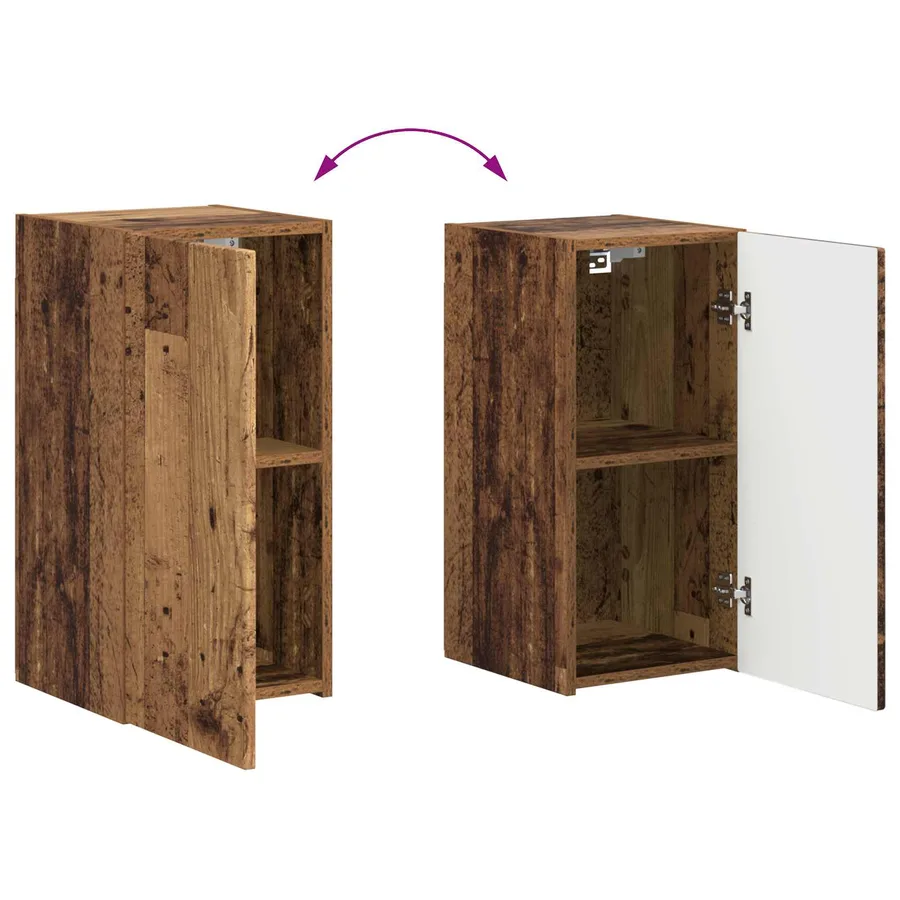 Ensemble meuble TV 4 pcs Bois ancien Bois d'ingénierie - 14
