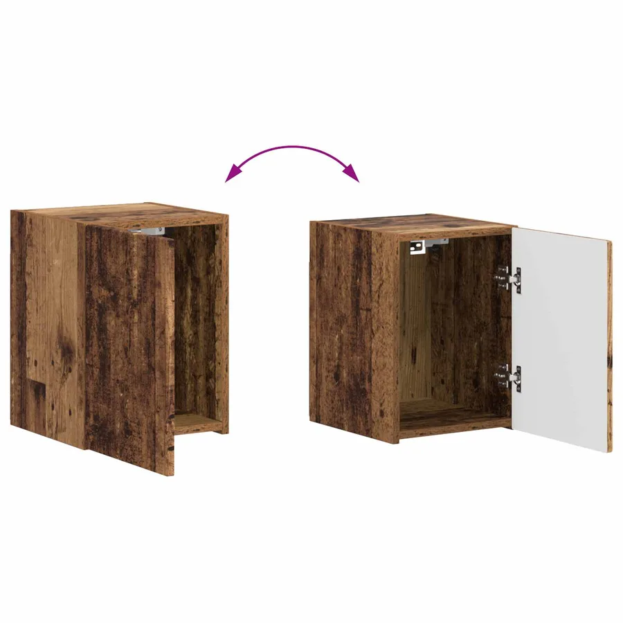 Ensemble meuble TV 4 pcs Bois ancien Bois d'ingénierie - 15