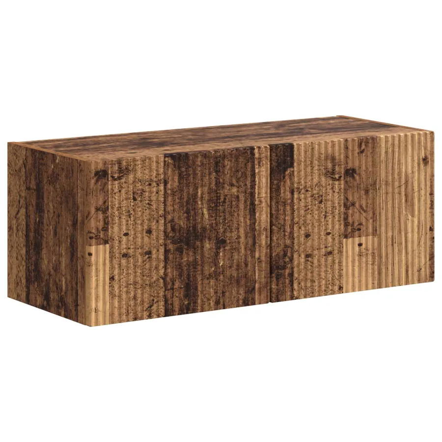 Ensemble meuble TV 4 pcs Bois ancien Bois d'ingénierie - 5