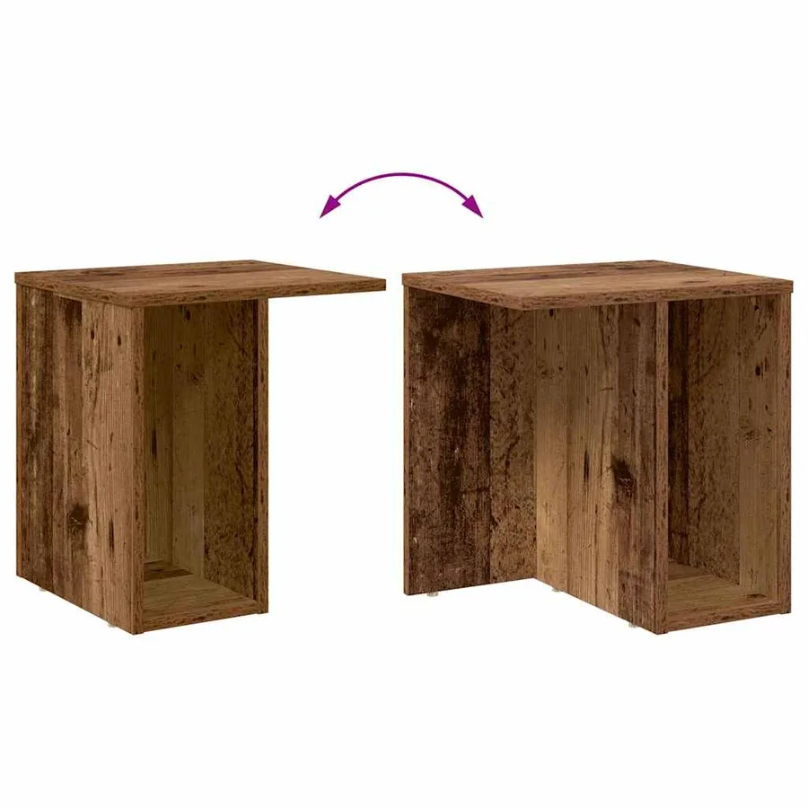 Table d'appoint 2 pcs Bois ancien 37 x 32 x 40 cm - 11