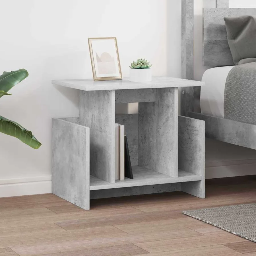 Meuble TV 2 pcs Gris béton 50 x 35 x 45 cm Bois d'ingénierie - 5