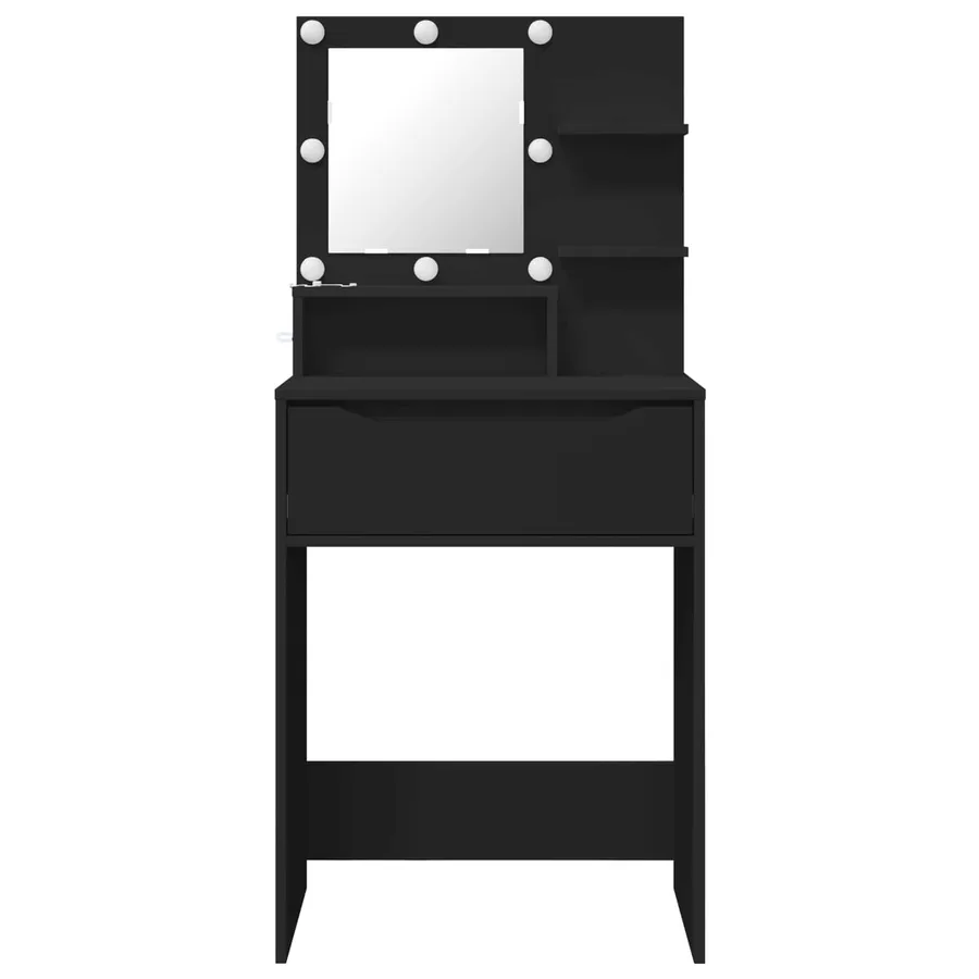 Tables de maquillage pour chambre Noir 80 x 39,6 x 135 cm - 6