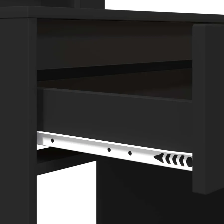 Tables de maquillage pour chambre Noir 80 x 39,6 x 135 cm - 9