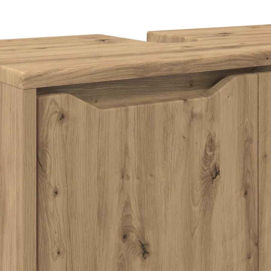 Armoire de lavabo de salle de bain Chêne artisanal - 11