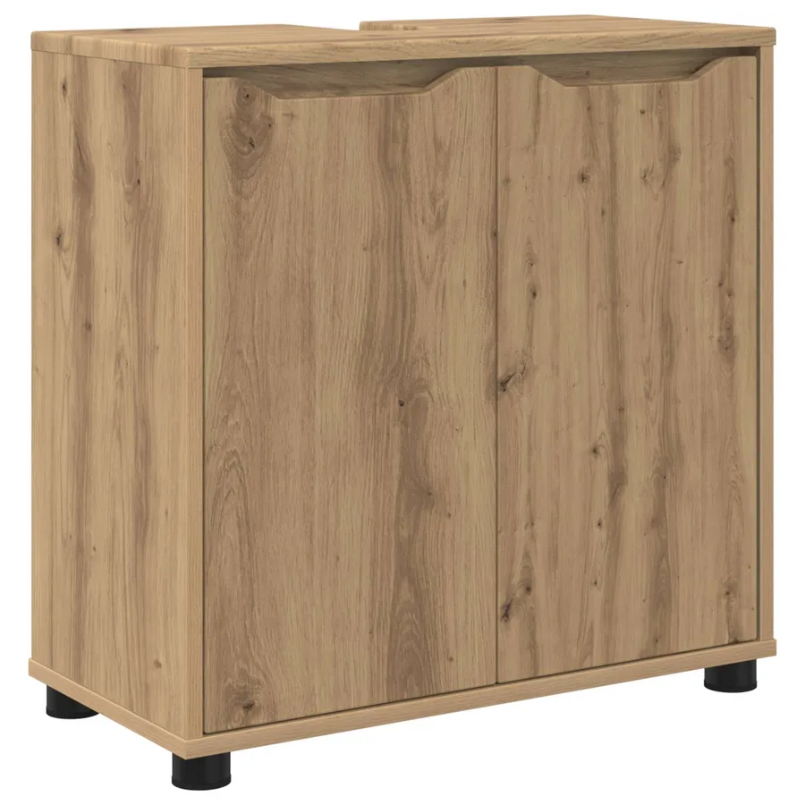 Armoire de lavabo de salle de bain Chêne artisanal - 2