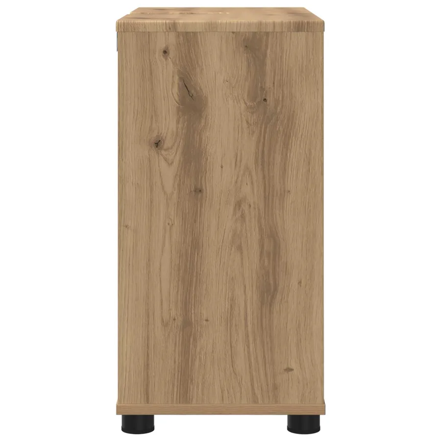 Armoire de lavabo de salle de bain Chêne artisanal - 7