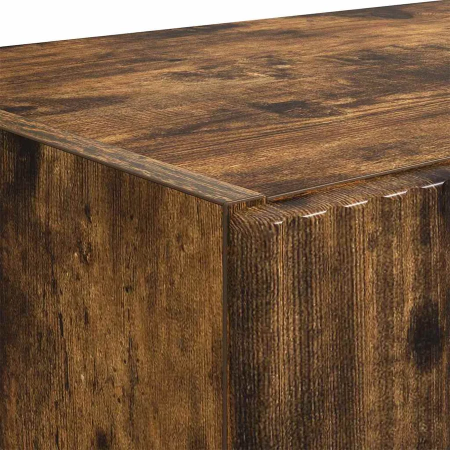 Meuble TV mural Chêne fumé 59,5 x 31 x 60 cm Bois d'ingénierie - 9