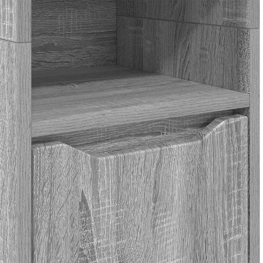 Cabinet de salle de bain Gris Sonoma 30,5 x 30 x 195 cm - 10