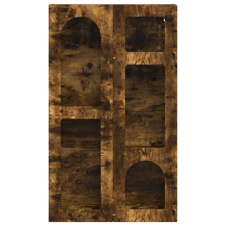 Armoire suspendue avec étagère ELST Chêne fumé 59 x 20 x 100 cm - 5