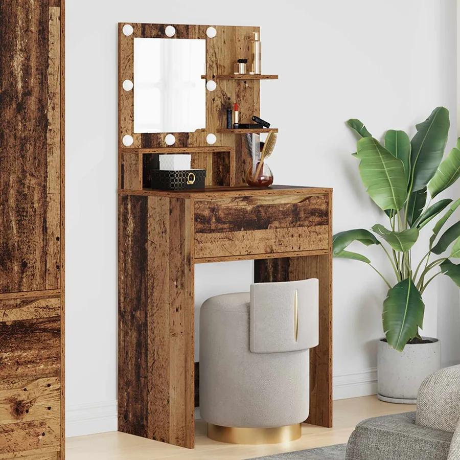 Tables de maquillage pour chambre avec tiroir Bois Ancien