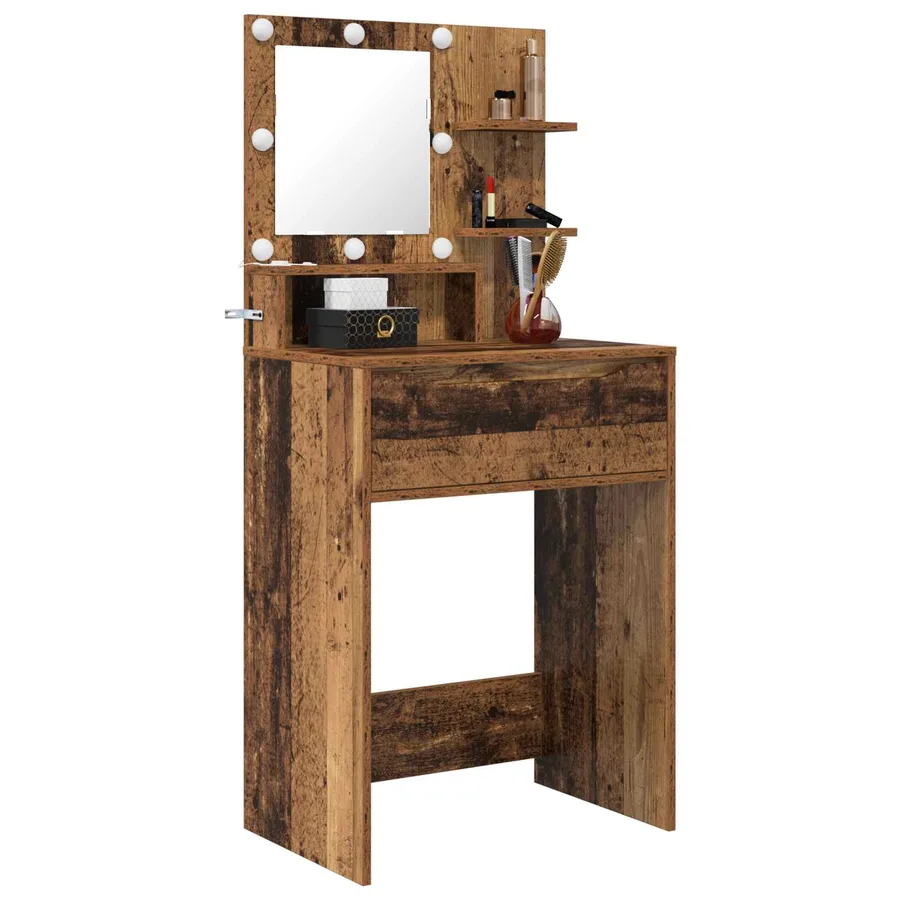 Tables de maquillage pour chambre avec tiroir Bois Ancien - 3