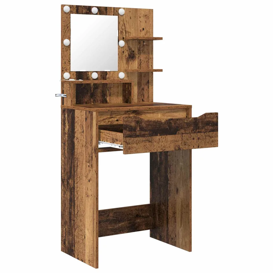 Tables de maquillage pour chambre avec tiroir Bois Ancien - 5