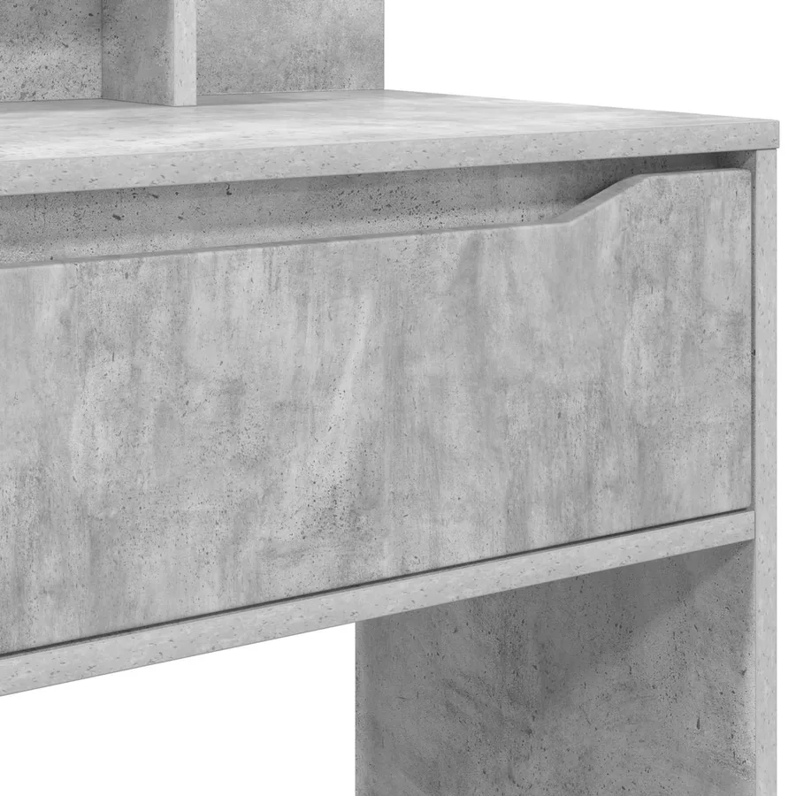 Tables de maquillage pour chambre Gris béton 80 x 39,6 x 135 cm - 10