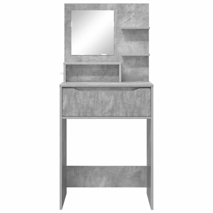 Tables de maquillage pour chambre Gris béton 80 x 39,6 x 135 cm - 6