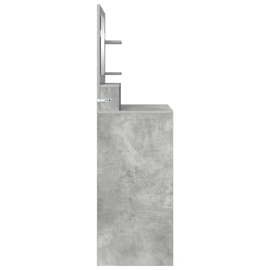 Tables de maquillage pour chambre Gris béton 80 x 39,6 x 135 cm - 7