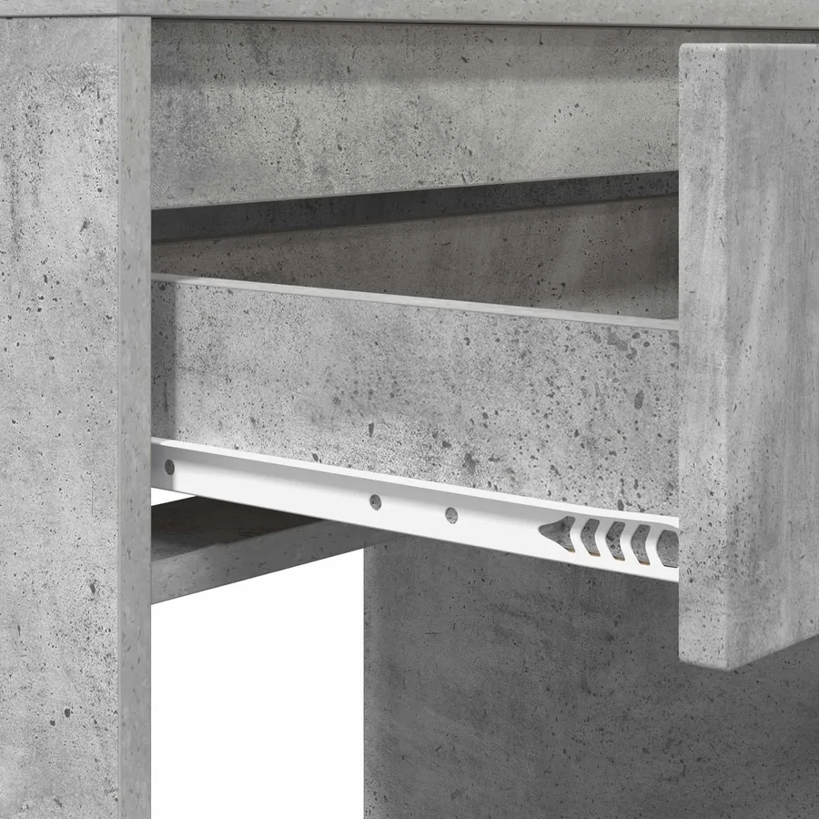 Tables de maquillage pour chambre Gris béton 80 x 39,6 x 135 cm - 9