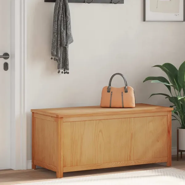 Boîte de rangement 110 x 45 x 45 cm Bois de chêne massif