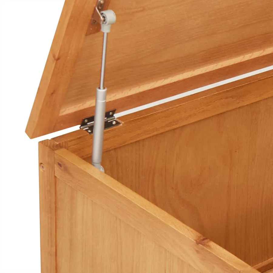 Boîte de rangement 110 x 45 x 45 cm Bois de chêne massif - 10
