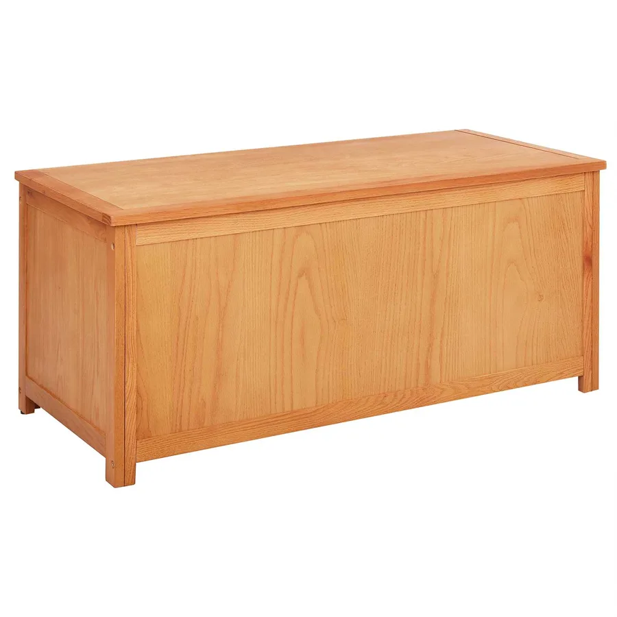 Boîte de rangement 110 x 45 x 45 cm Bois de chêne massif - 2