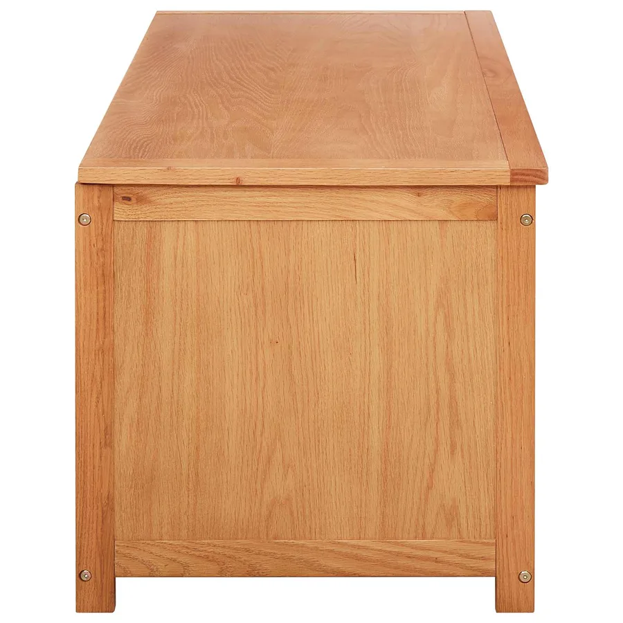 Boîte de rangement 110 x 45 x 45 cm Bois de chêne massif - 6