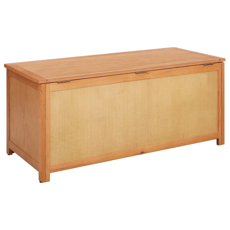 Boîte de rangement 110 x 45 x 45 cm Bois de chêne massif - 7