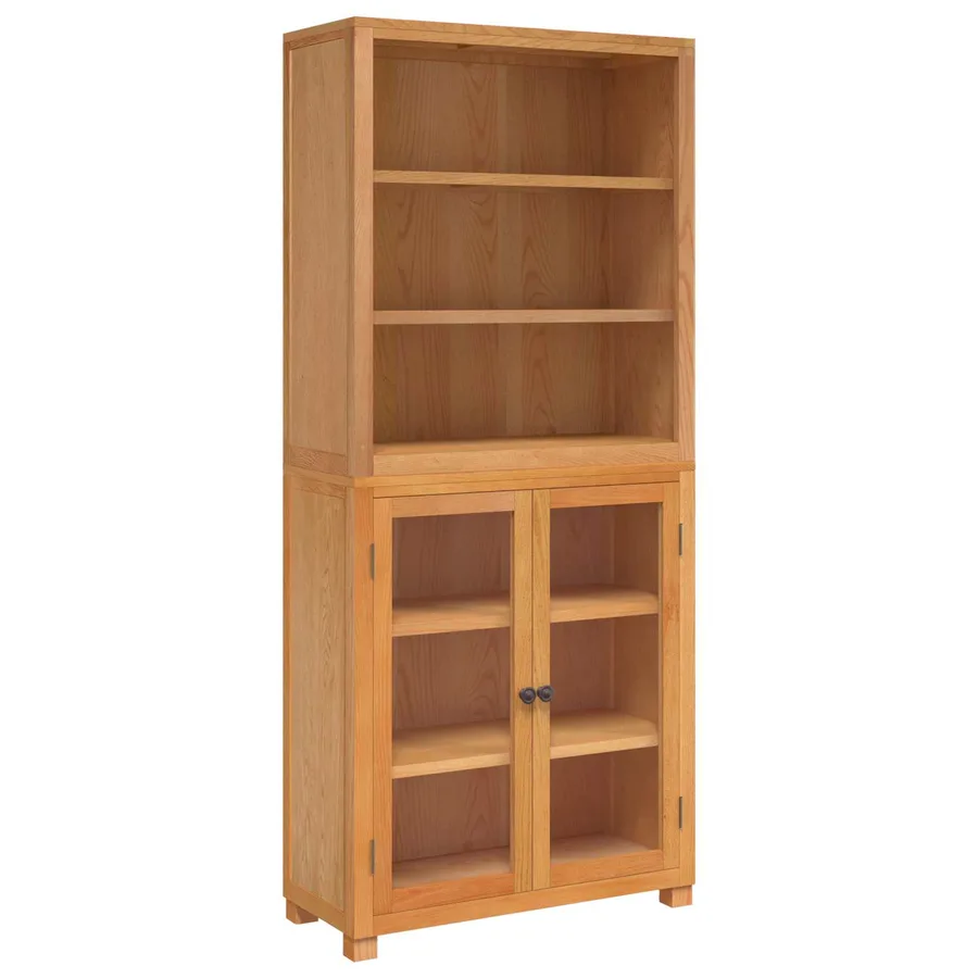 Ensemble de meubles de rangement 2 pc Naturel 80 x 35 x 185 cm - 2