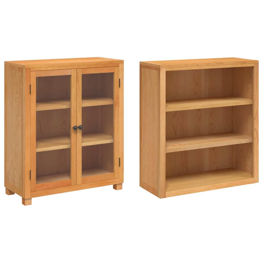 Ensemble de meubles de rangement 2 pc Naturel 80 x 35 x 185 cm - 5