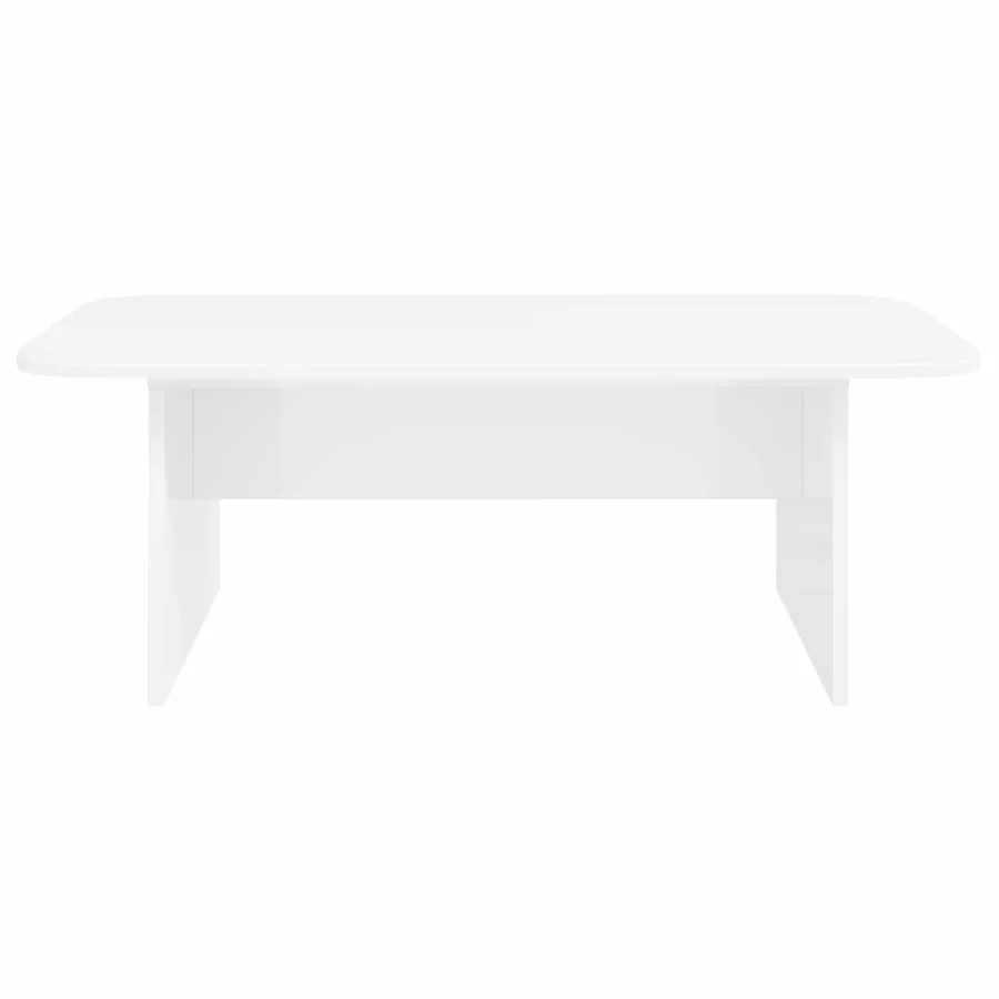 Table basse Blanc 93 x 53 x 33 cm Bois d'ingénierie - 5