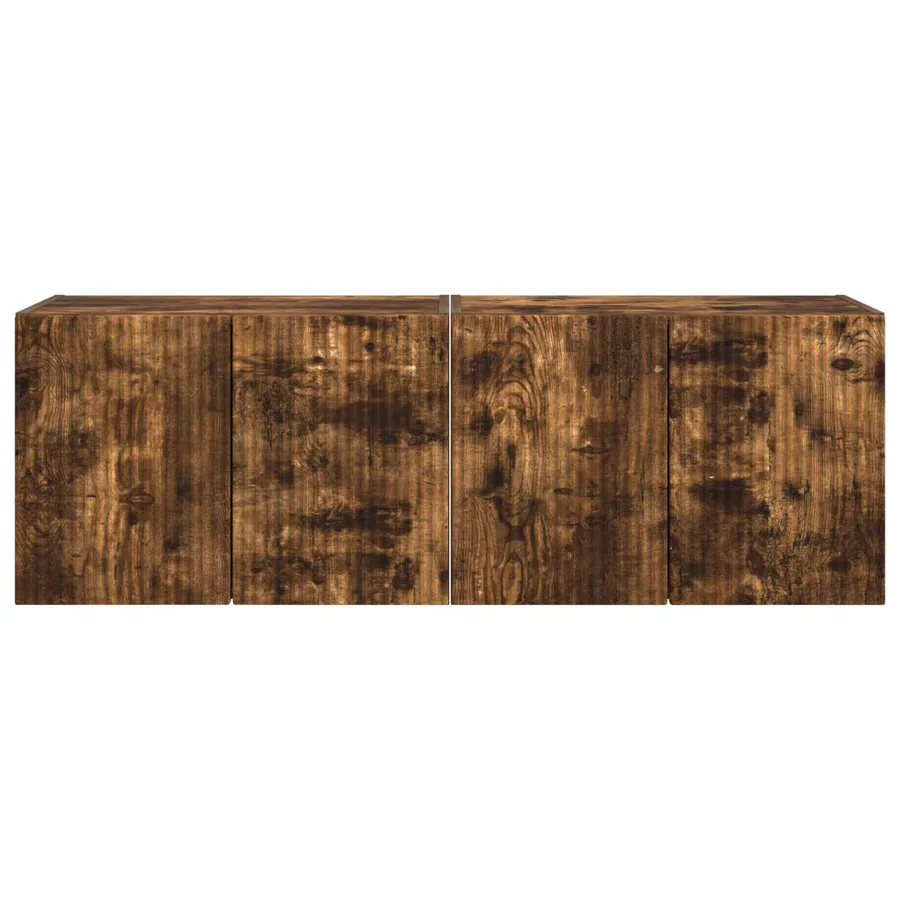 Meuble TV mural 2 pcs Chêne fumé 59,5 x 31 x 40 cm - 6