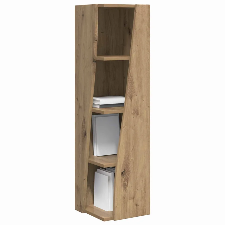 Meuble d'angle 27,5x27x102cm Bois d'ingénierie Chêne artisanal - 3